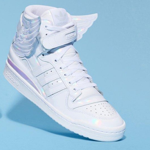 NWT Adidas x Jeremy Scott Cloud White Opal Wings 4.0 Forum Hi 10.5 - Picture 2 of 13